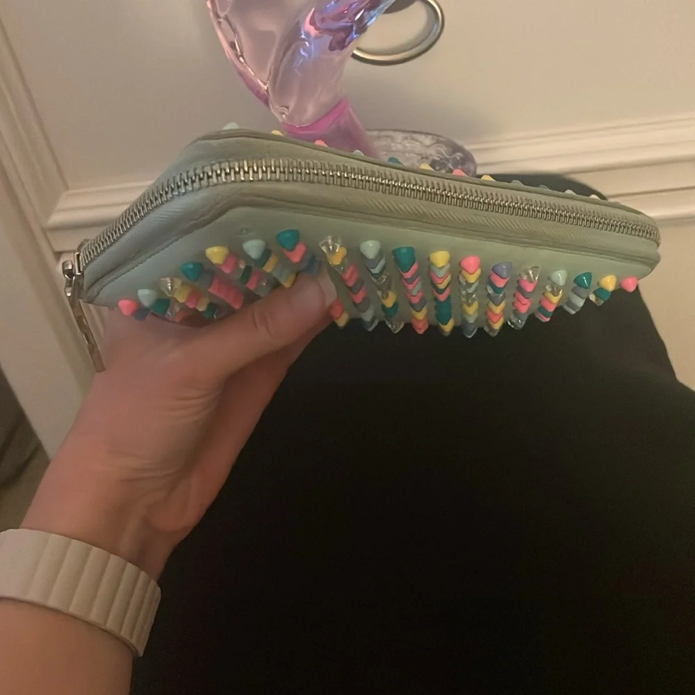 Christian Louboutin Mint Leather Wallet - Picture 9 of 10